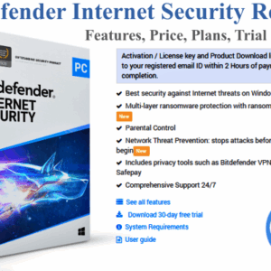 Bitdefender Internet Security Review, Download Free Trial, Price for 3 Years, Setup