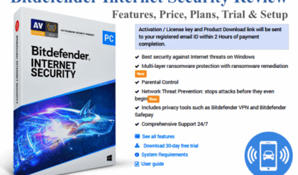 Bitdefender Internet Security Review, Download Free Trial, Price for 3 Years, Setup